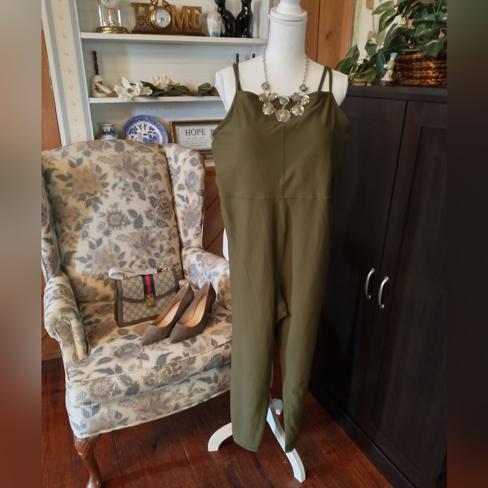 Old Navy Khaki Green Women's Jumpsuit